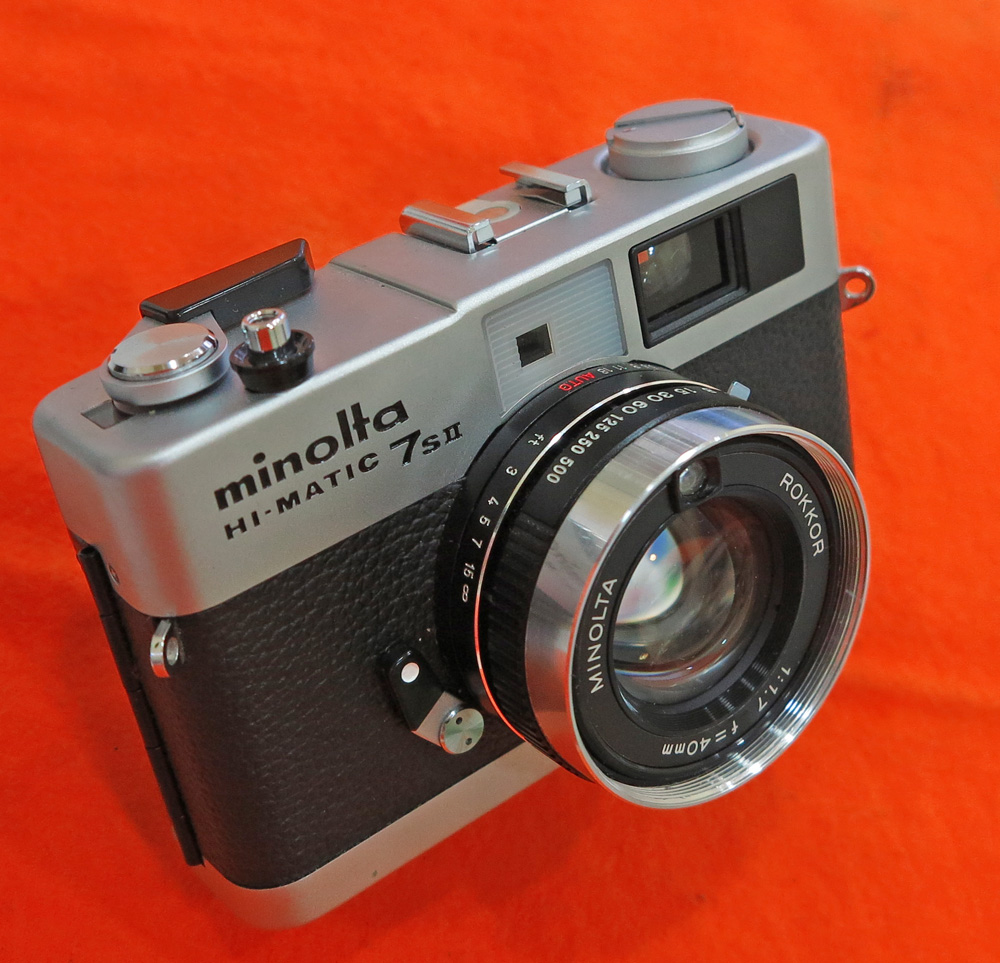 注文後の変更キャンセル返品 B219-O18-649 MINOLTA ミノルタ HI-MATIC 7s ハイマチック 1:1.8 f=45mm  コンパクト フィルム カメラ シャッター確認済み ③